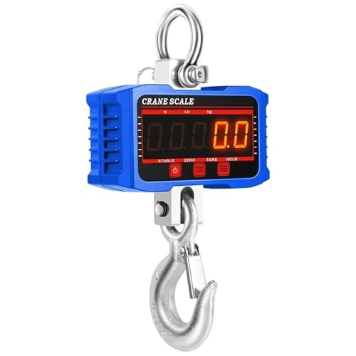 500/1000/1500/2000kg �d�q�݂艺���X�P�[�� �|�[�^�u�� �n���h�w���h�t�b�N�X�P�[�� LED �����x�H�Ɨp�d�q�t�b�N�X�P�[��(1500kg Blue)