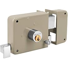 Truper 43583 / CS-70DB - Right Rim, Deadbolt Rim Door Lock Set, Standard Key