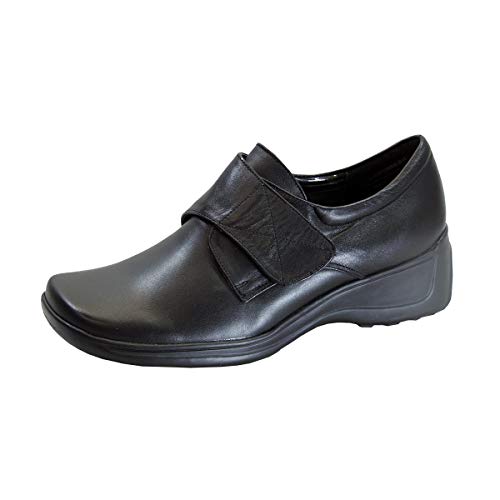 24 Hour Comfort Jania Wide Width Adjustable Leather Shoes