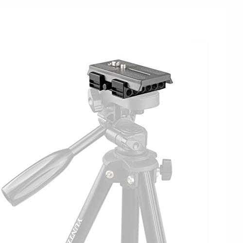 Placa de liberación rápida compatible con Manfrotto base adaptador para trípode 4