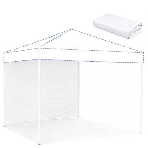 KPROE 10x10 Canopy Tent Sidewall White – Upgraded 300D Oxford