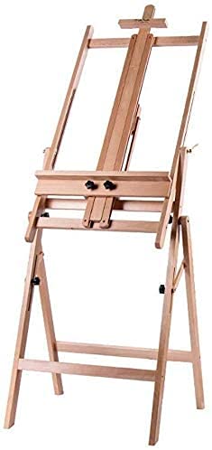 HADECOLL Artist Easel Stand Indoor Easels Painting Easel Canvas Display Stand Large Beech Ad Shelf Multifunction Profession Studio Easel Easels For Display