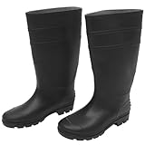 Healeved Botas De Antideslizantes Para Hombre Rodilla Calzado y Resistente Con Puntera De Acero De Seguridad