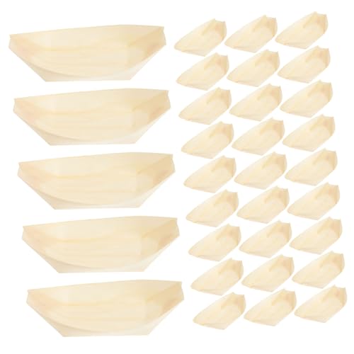 Platos desechables para sushi de 11.5 cm Toyvian x100 miniatura 1
