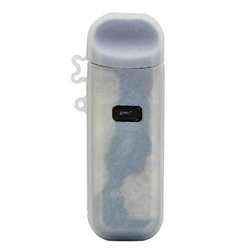 Silicone Case Compatible for Smok Nord 2 E-Cigarette Protective Cover with Lanyard E-Cigarette Holder Storage Bag for Men Women Portable Electronic Cigarette Pocket Box (transparent)