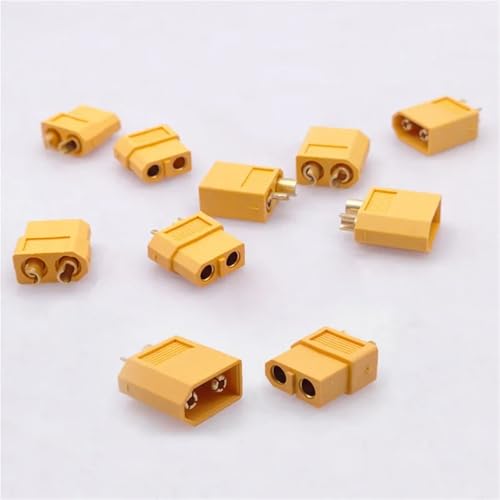 Conector XT60 hembra de panel para evitar desconexiones por vibración en aviones 1