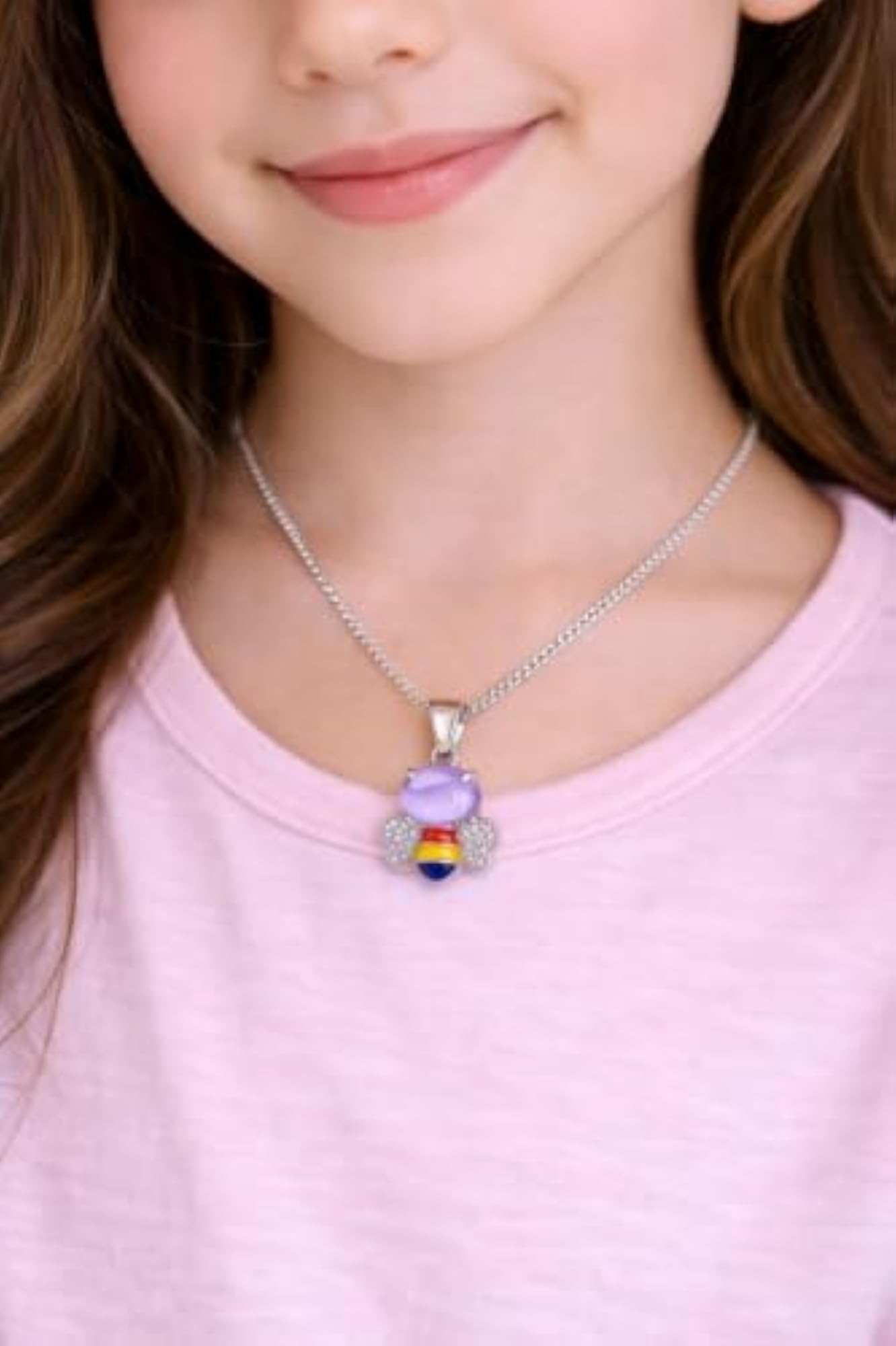 Women's 925 Silver Honey Bee Pendant with Certificate