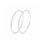 MOROTOLE Pendientes de Aro Plata de Ley 925 Grandes Para Mujer Grandes Aros Pendientes de Plata de Ley 925 Aros