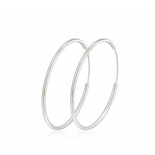 MOROTOLE Pendientes de Aro Plata de Ley 925 Grandes Para Mujer Grandes Aros Pendientes de Plata de Ley 925 Aros