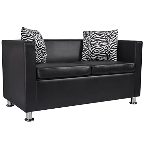 KOIECETA 2-Sitzer Sofa Couch Loungesofa Relaxsofa Relaxcouch Kunstleder...