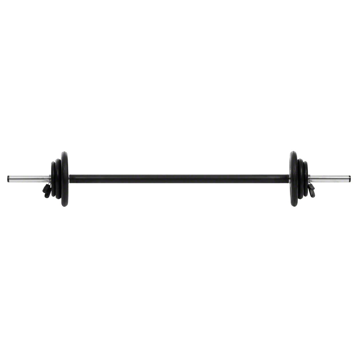 Get-Fit Langhantel-Set, Hantelscheiben Langhantelstange Hantel Gewichte, 18 kg