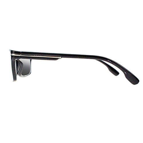 Men Black Frame Classic Transition Photochromic Reading Glasses Sun Readers3