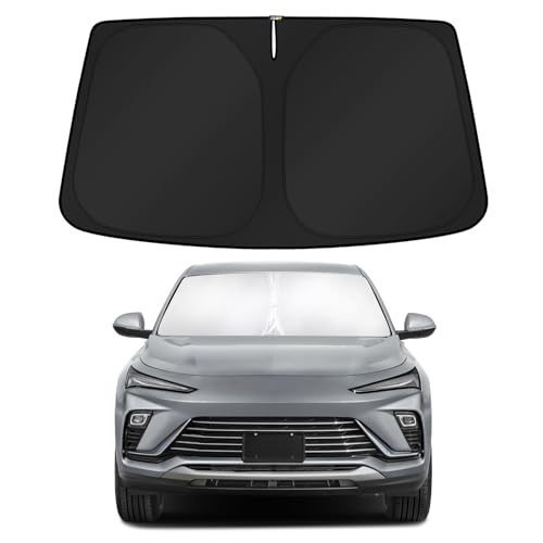 Image of KUST Windshield Sun Shade for Buick Envista 2024-2025 2026 Custom Fit Sunshade Foldable Sun Protectors Interior Accessories Blocks UV Rays