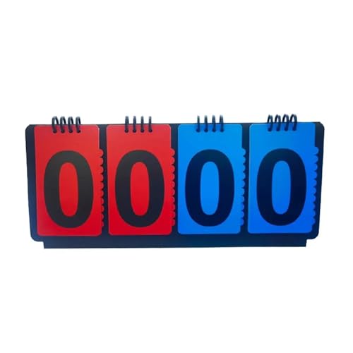 Portable Digital Scoreboard 2pcs Manual Basketball Scoreboard 4-Digit Tabletop Counter