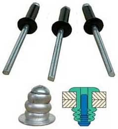 Black Small Head Multi-Grip Pop Rivets 250ct : Buy Online at Best Price ...