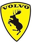 mit UV-Schutz Folien1x1 Volvo Ferrari Elch Sticker Fun Aufkleber (ca 10 cm x 7,7 cm)