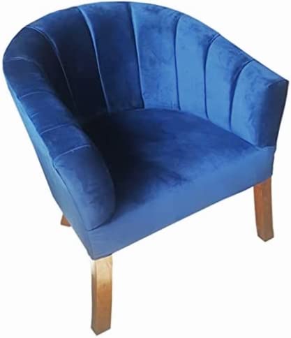 Listado y reviews de Sillon ocasion - solo los mejores. 34 Sillón de Madera Vintage Minimalista Individual Asiento Herradura (Azul Rey)