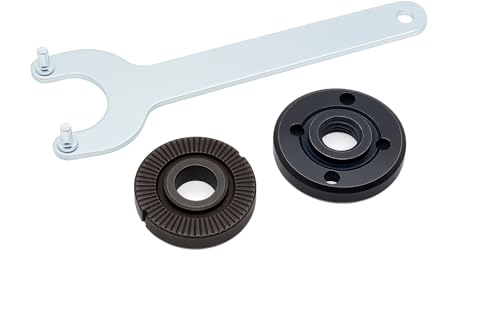 KATSU Angle Grinder Flange Nuts Disc Holder with Wrench Spanner, 115mm 230mm Blade Holder 3 Piece Set Angle Grinder Accessory Replacement, M14 Shank SP10034545