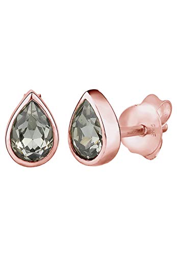 Preisvergleich Produktbild Elli Ohrringe Tropfen Basic Funkelnd Swarovski® Kristalle Silber