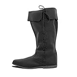 Vintage Medieval Botas Altas para Unisex, Mujer Hombre Steam