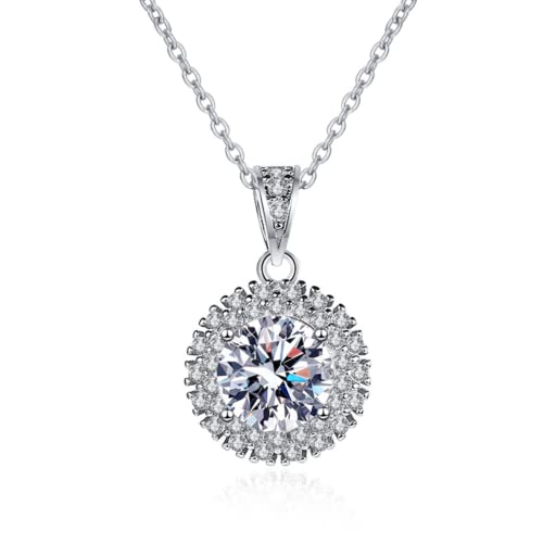 Collier moissanite pendentif tournesol accessoire élégant pour mariage