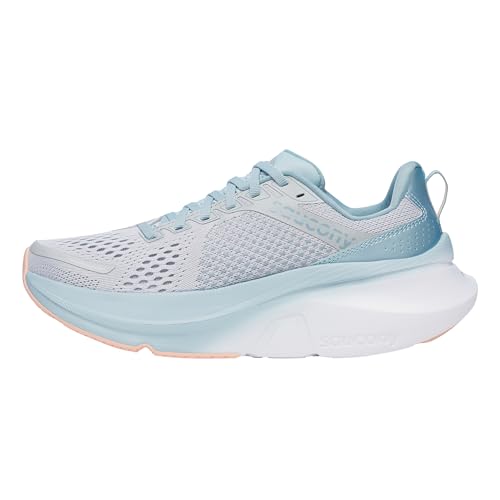 Saucony Women’s Guide 17 Sneaker, Cloud/Topaz, 9