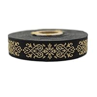 10 Meter 20 mm Grijs en Wit Jacquard Lint Geweven Keltische Knoop Patroon Rollen Vlechtband Stof Geborduurd Handwerk Kleding Mercery Hobby Creatieve Decoratie Naaien Middeleeuws 20271-V3