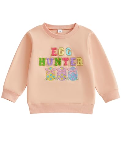 Toddler Easter Shrit Baby Boy Girl Outfit Crewneck Sweatshirt Long Sleeve Shirts Holiday Clothes 0-8Y