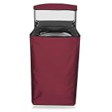 Star Weaves Washing Machine Cover Top Load 6 kg, 6.5 kg, 7kg & 7.5 kg - Waterproof & Dust-Proof Fully Automatic Washing Machine Cover (Maroon ), Polyester