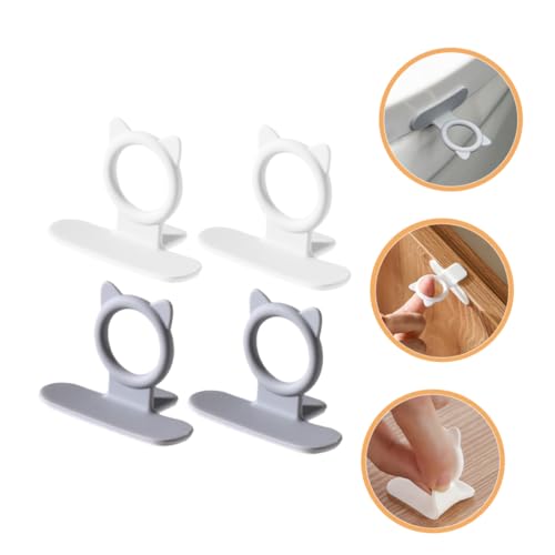 HOLIDYOYO Selbstklebender Toilettensitzheber 4 Stück Hygienischer Griff Für Wc Sitz Einfaches Anheben Des Toilettendeckels Ohne Bohren Praktisch Für Badezimmer Familie Und Reise