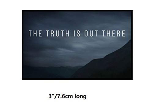 Truth is Out There Decorative Car Truck Decal Window Sticker Vinyl Die-Cut Vacation Travel Souvenir X-File Unexplained Mysteries Space Ship UFO Flying Saucer Cryptid Sasquatch