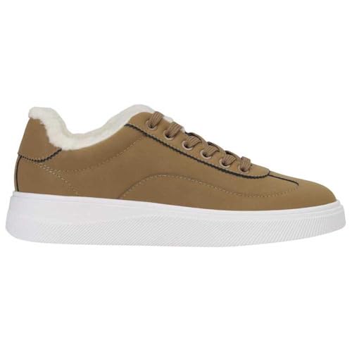HUGO Lyzz_Tenn_bpfr, Zapatillas Mujer, Marrón Pastel Claro, 37 EU