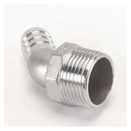 Conectores acodados con rosca macho y espiga manguera para tuberías de agua y aire comprimido 6