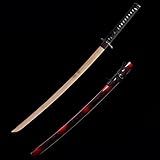 【Muchos usos】: Nuestra katana es adecuada para cosplay, colección, exhibición en el hogar, entrenamiento de kendo, fiesta temática y más.