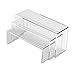 Generic 3 Pezzi di Visualizzazione Acrilico Riser Display per Mini Action Figures dei Monili Display Riser Trasparente Torta Stand per la Centimetri 16 ce