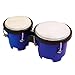 Generic 4 "5" パーカッションボンゴドラムセット楽器ハンドドラム初心者のための, 濃紺