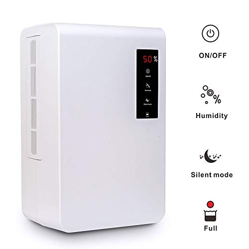 Hysure Quiet And Portable Dehumidifier Electric, Air Purifier, Deshumidificador, Home Dehumidifier For Bathroom, Crawl Space, Bedroom, Rv, Baby Room, White (3000Ml) #TOP1