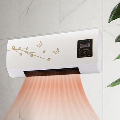Genérico Aire Acondicionado Split Portátil, 2 En 1 Climatizador de Pared Con Frío/calor, Aire Acondicionado Pared Sin Unidad Exterior, 1200W, Control Remoto Y Temporizador - imagen 9