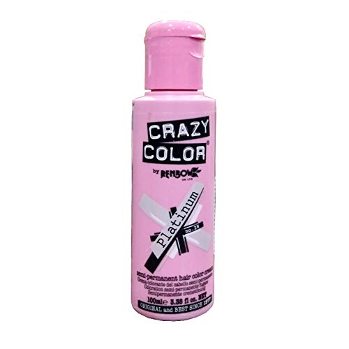 Crazy Color Semi Permanent Hair Color Cream Platinum No. 28100ml