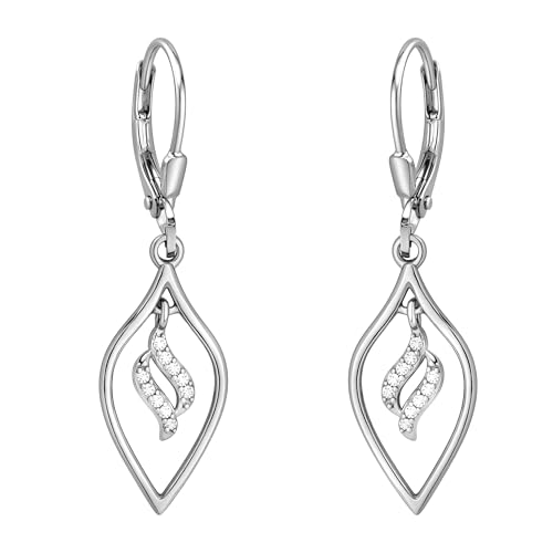 Boucles d'oreilles en argent 925 et or SOFIA MILANI pour illuminer vos tenues de bureau