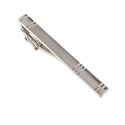 Formal Mens Fashion Alloy Metal Silver Simple Necktie Tie Pin Bar Clasp Clip Business Wedding Suit New Years Gift Durable