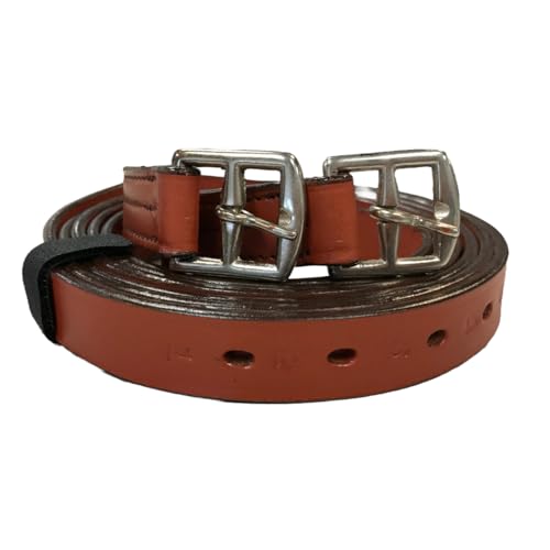 image for Paris Tack Schooling English Stirrup Leathers for Daily Use with One Y