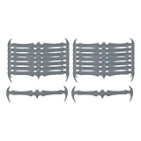 KiBcsLic 16 cordones elásticos para zapatos de niños y adultos, sin cordones, para botas y zapatos de tabla, Gris