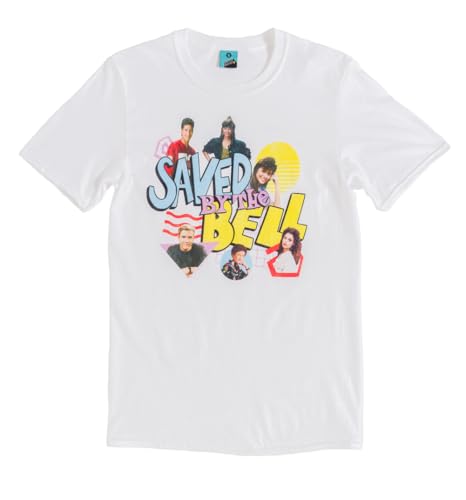 T-shirt Saved by The Bell TruffleShuffle blanc en coton résistant contre l'usure