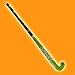 Smart Platinum Hockey Stick, 37 Inches, Green, Composite Wood, Slim Handle