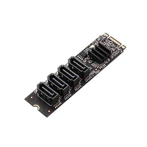 Tarjeta de expansión PCIE a SATA3.0 con 4 puertos de transferencia de datos rápida interna 4