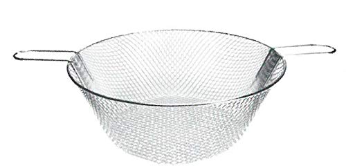 Garcima - Cestillo Malla Para Sarten Doble Honda 30Cm. 20730 En Oferta Garcima Cestillo Sartén Freidora Doble, Aleación, Plateado, 30 Cm