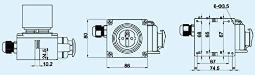 Combinaison interrupteur DZ08-1 230V avec volet d'urgence - identique: KEDU KOA7