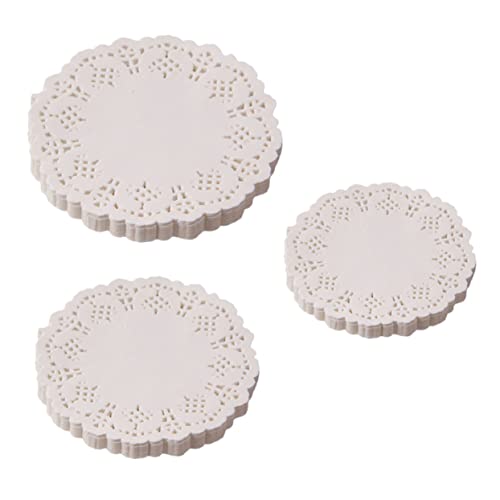 Cabilock 450Pcs Grease Lace Paper for Food Non Stick Snack Tray Liners for Fried Foods Sandwiches and Pizza Packaging Versatile Party Supplies