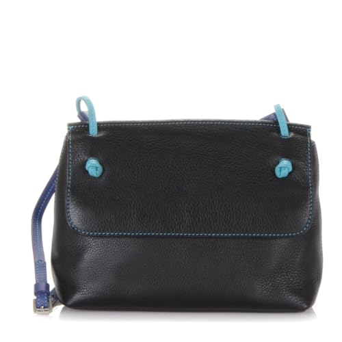 mywalit Rio Flapover Handbag - Leather, Adjustable Strap, Slip Pockets, Zip Pocket, Fits a Kindle